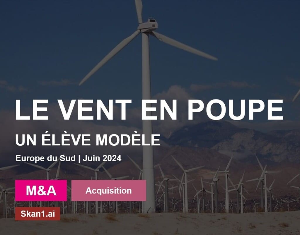 En juin 2024, une grande entreprise industrielle internationale active dans le secteur des solutions pour l’énergie fait appel à SKAN1 pour réaliser une évaluation d’intégrité SKAN-4X afin d'évaluer les risques liés à une cible d’acquisition dans le contexte de forte croissance du secteur éolien.